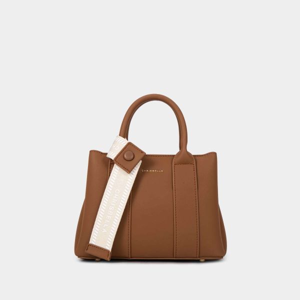 Chrisbella Sienna Tote-Brown