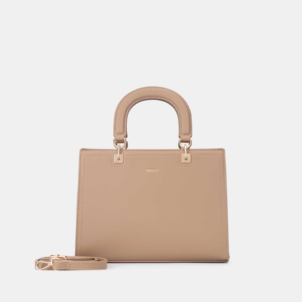 Bagco Valette Leather Satchel-Mud