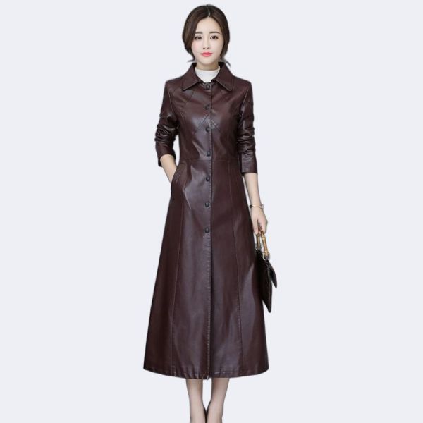 Riviera Leather Trench Coat